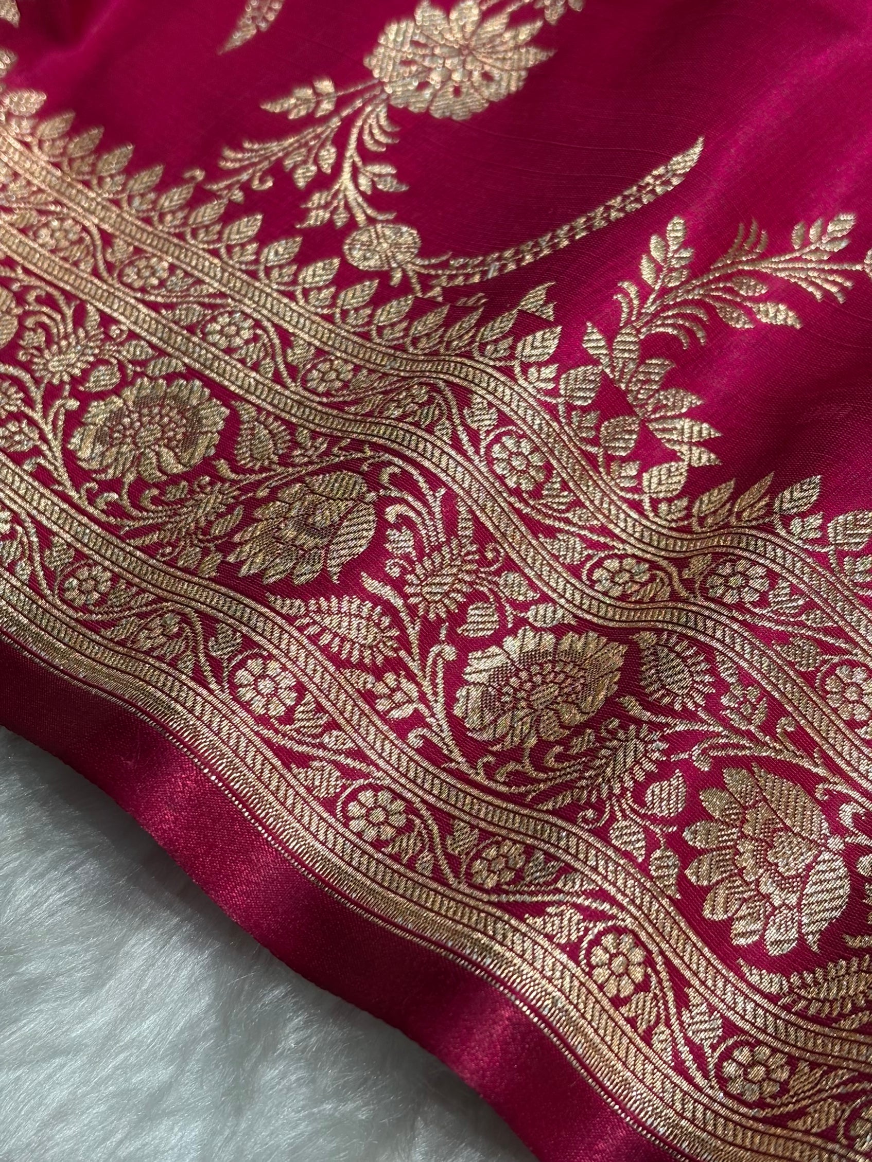 Satin Silk Banarasi Jaal In Pink Shades SS18