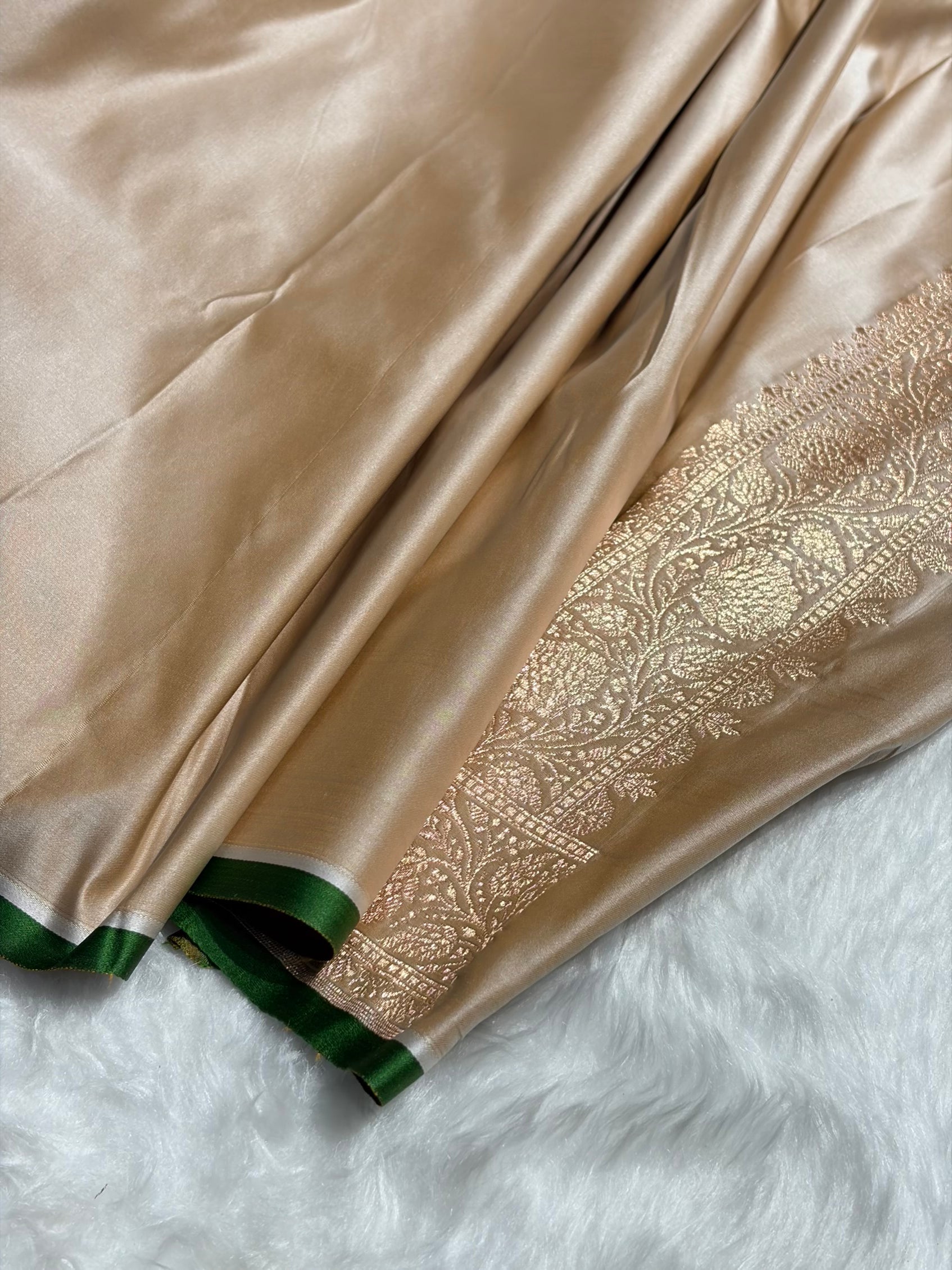 Tusser Booti Katan Silk With Gotta Patti Saree SKGP09