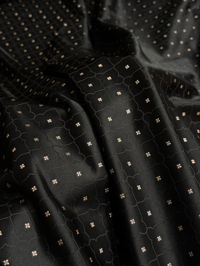 Black Shades Tanchoi Motif Mashru Silk Saree MST-13