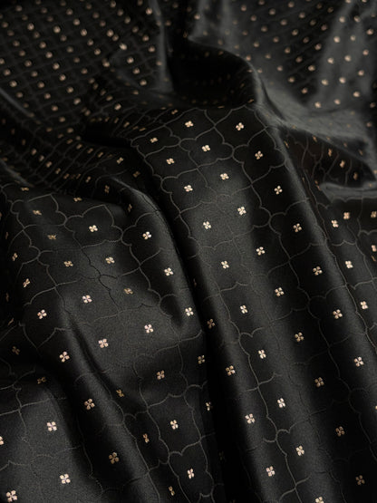 Black Shades Tanchoi Motif Mashru Silk Saree MST-13