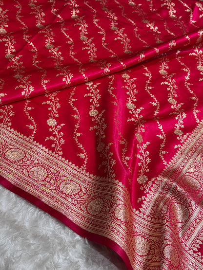 Satin Silk Cross Pattern in Cross Rani Shades SS37