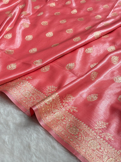 Satin Silk Booti in Baby Pink SS20