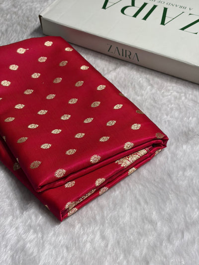 Cross Rani Shades Banarasi Satin Silk Saree SS36