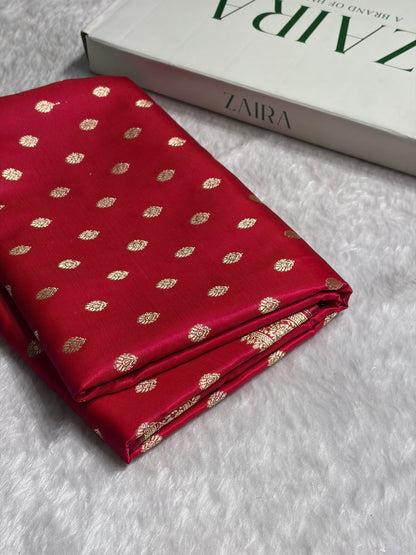 Cross Rani Shades Banarasi Satin Silk Saree SS36