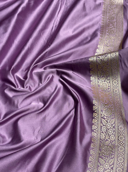 Lavender Shades Tanchoi Motif Mashru Silk Saree MST-10