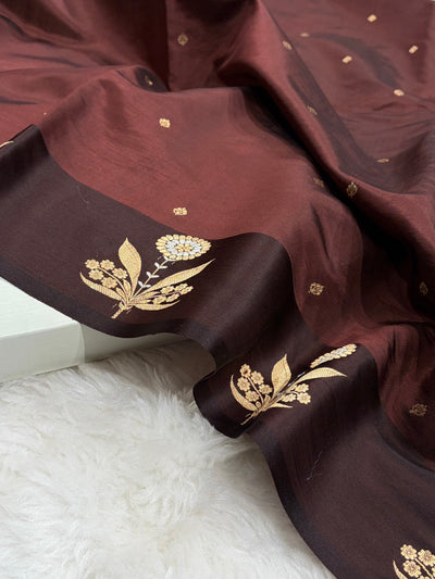 Chocolate Shades Meena Boota Handwoven Paper Silk RM-24