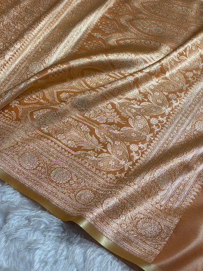 Cheeku Shades Brocket Satin Silk Saree Banarasi Saree Shades SS30