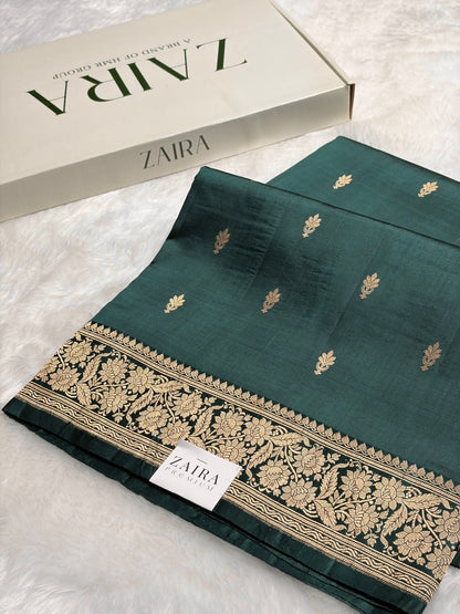 Rama Shades Meena Boota Handwoven Raw Mango Silk RM-22