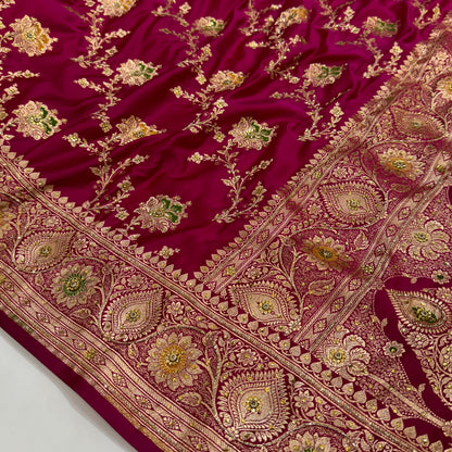 Rani Mashru Silk with Ari and Stone