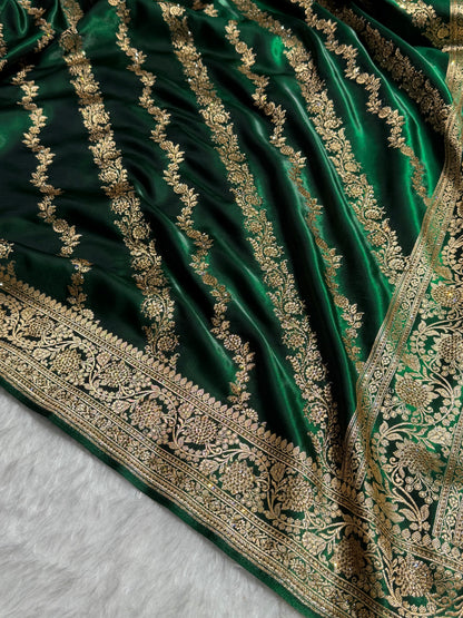 Bottle Green Shades Cross with Swarovski Stone Work BSS10