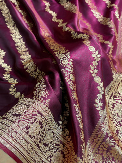 Ultra Light Weight Satin Silk Wine Cross SS10