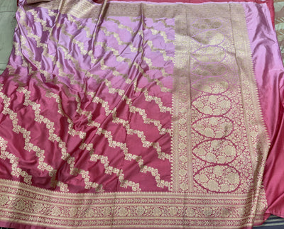 Pink Ombre Saree