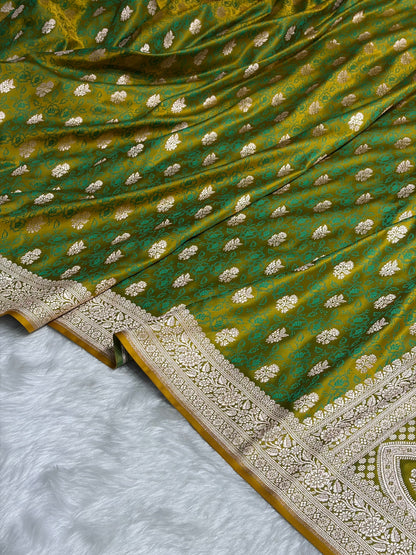 Liril Mahendi Shades Tanchoi Motif Mashru Silk Saree MST-10
