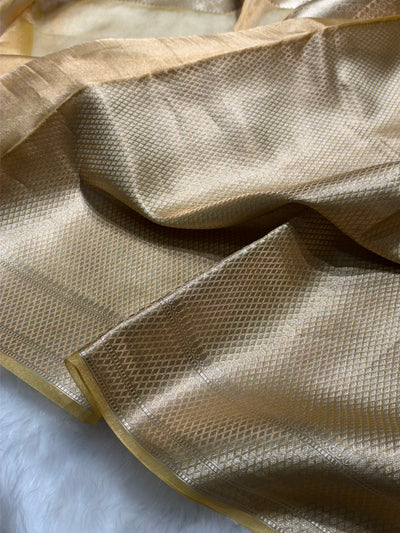 Banarasi Lemon Shades Pure Tissue Silk Saree PT-61