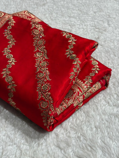 Bridal Red Cross with Swarovski Stone Work BSS10