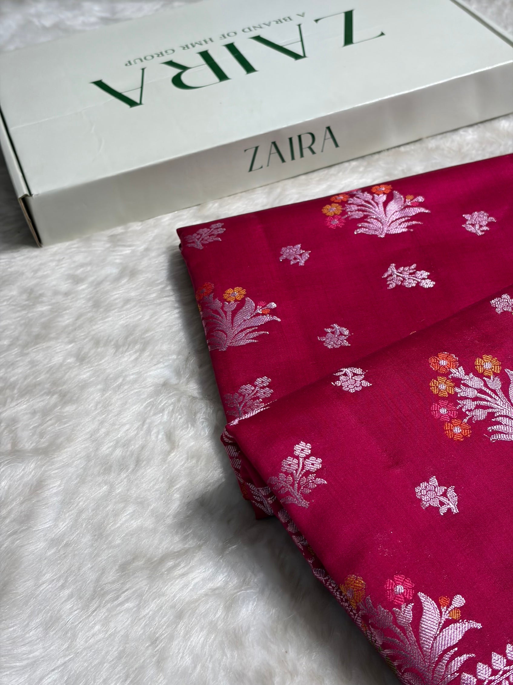 Minakari Pink Shades Pure Chiniya Silk CH-01