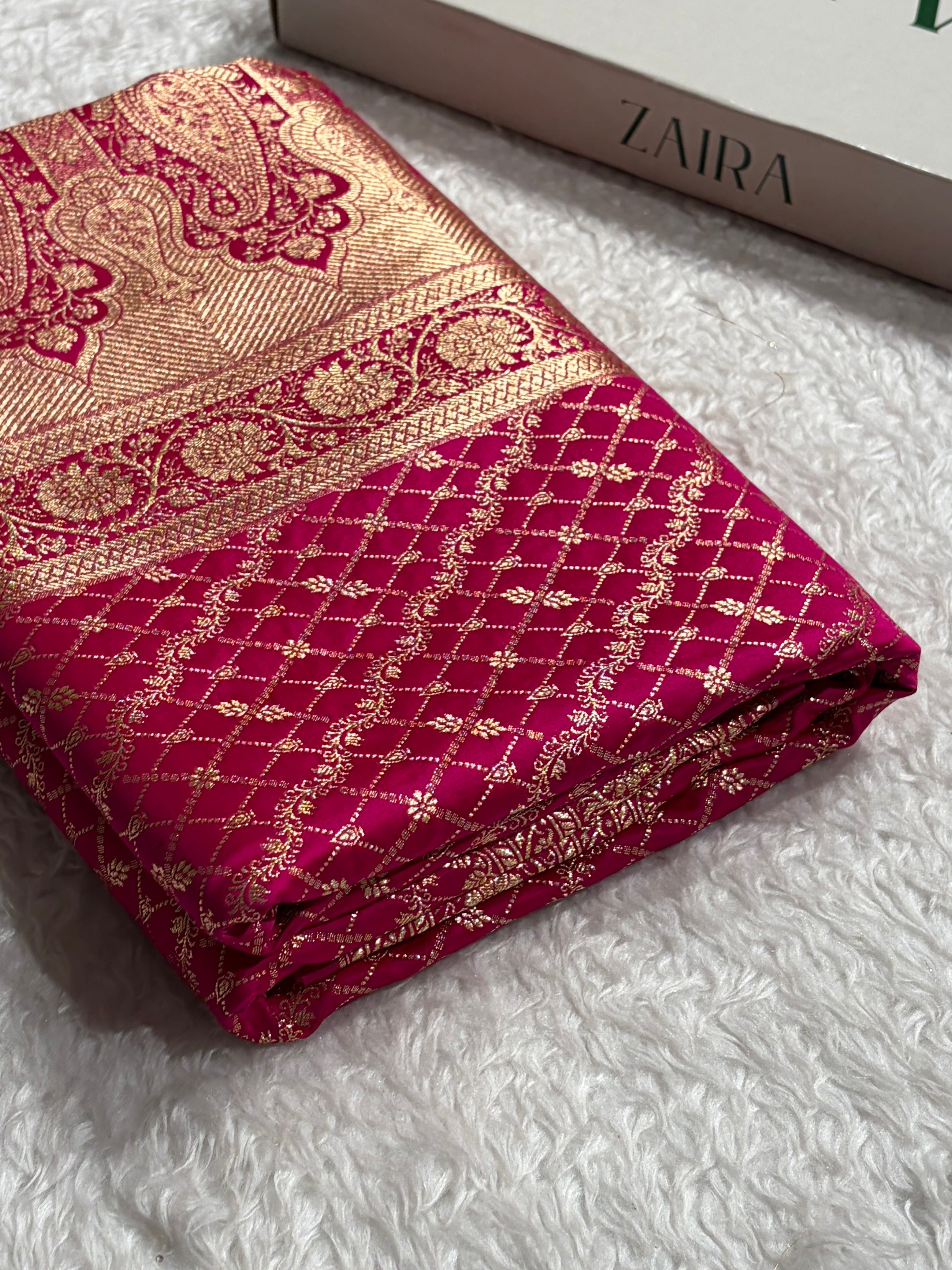 Rani Banarasi Brocade Soft Katan Silk Saree SKB-01