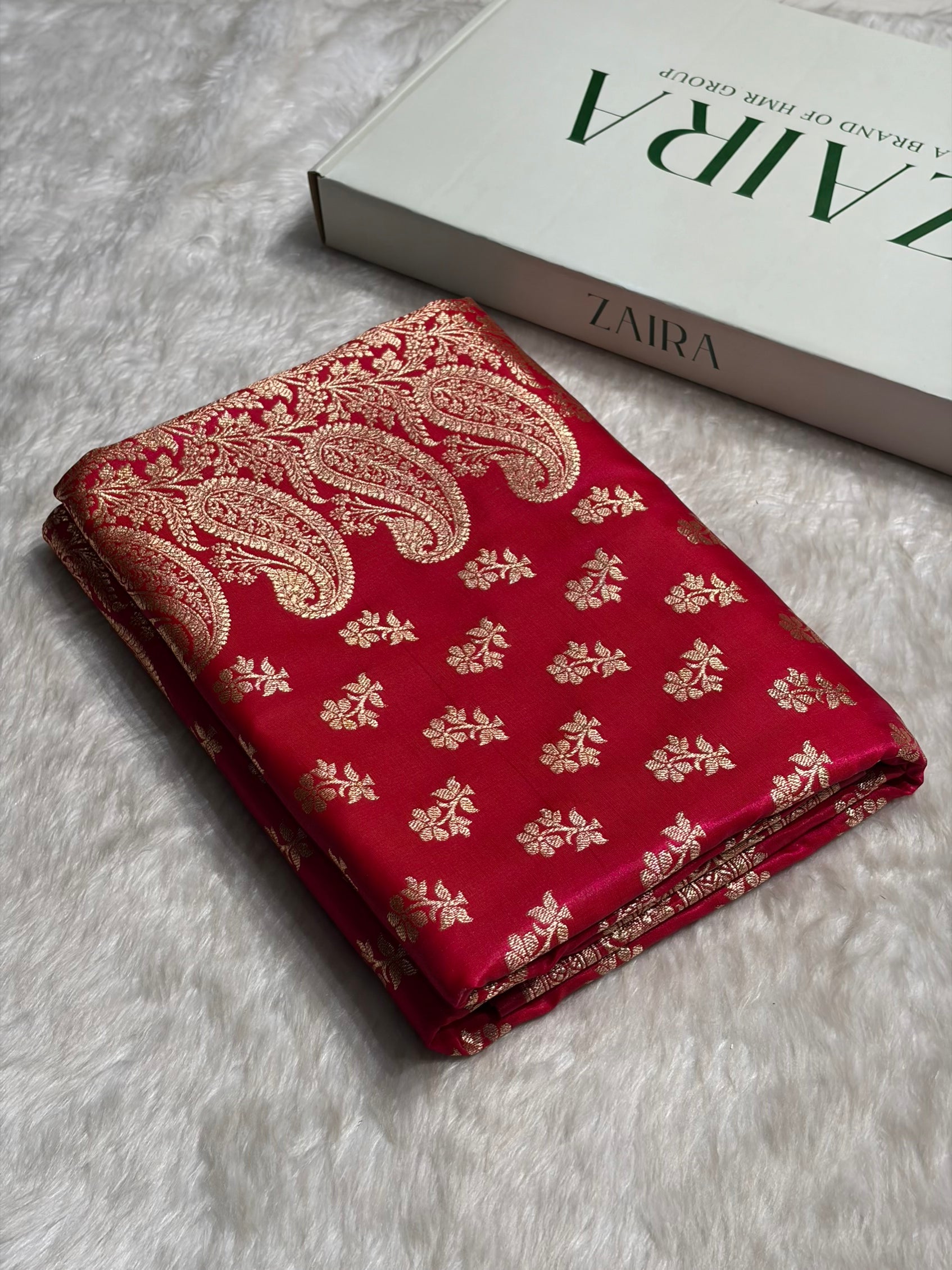 Rani Shades Banarasi Satin Silk Saree SS34