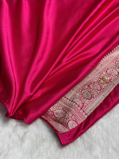 Blush Baby Pink Shade Mashru Silk Boota BMS17
