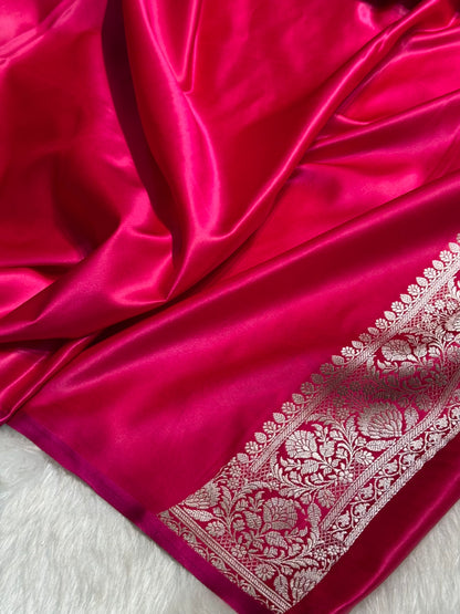 Cross Rani Shades Dual Floral Booti Mashru Silk Saree MSM-69