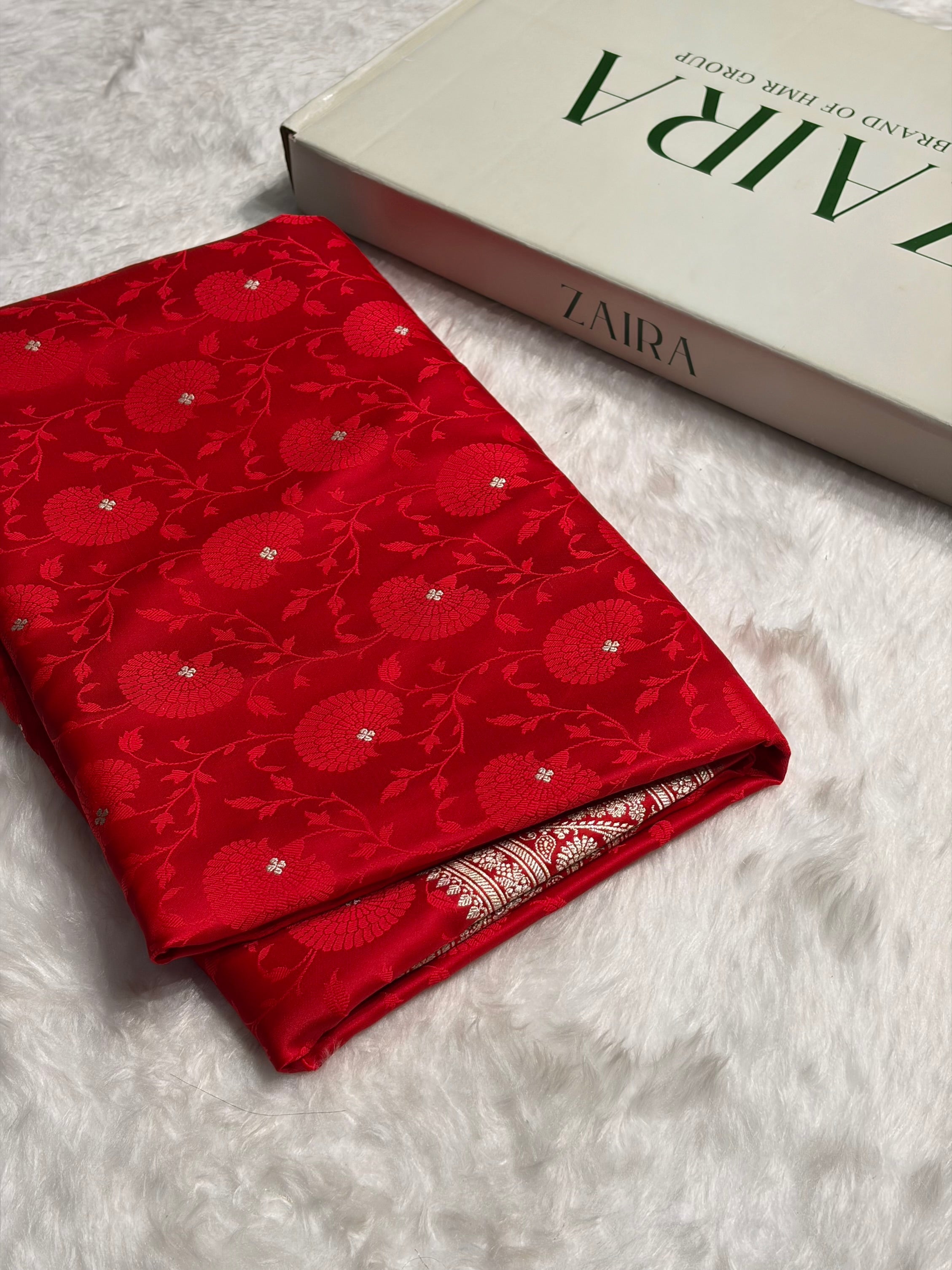 Red Shades Tanchoi Motif Mashru Silk Saree MST-11