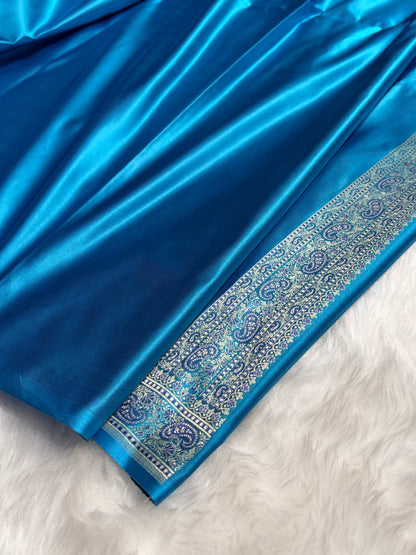 Firozi Jamawar Tanchoi Katan Silk Saree SKTM-11