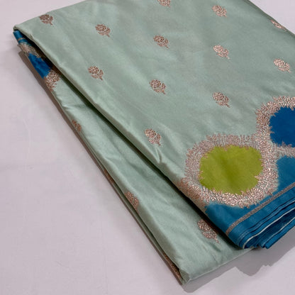 Seagrean Rangkart Mashru Silk Saree