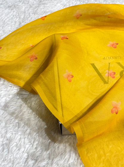 Organza with Pastel Multicolor Florals r POP21