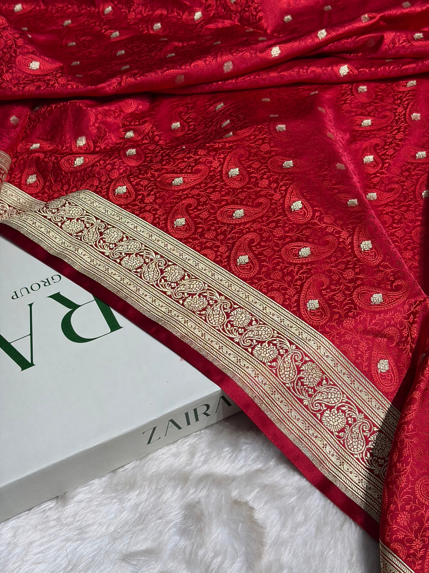 Maroon Tanchoi Booti Katan Silk Saree SKTM-06