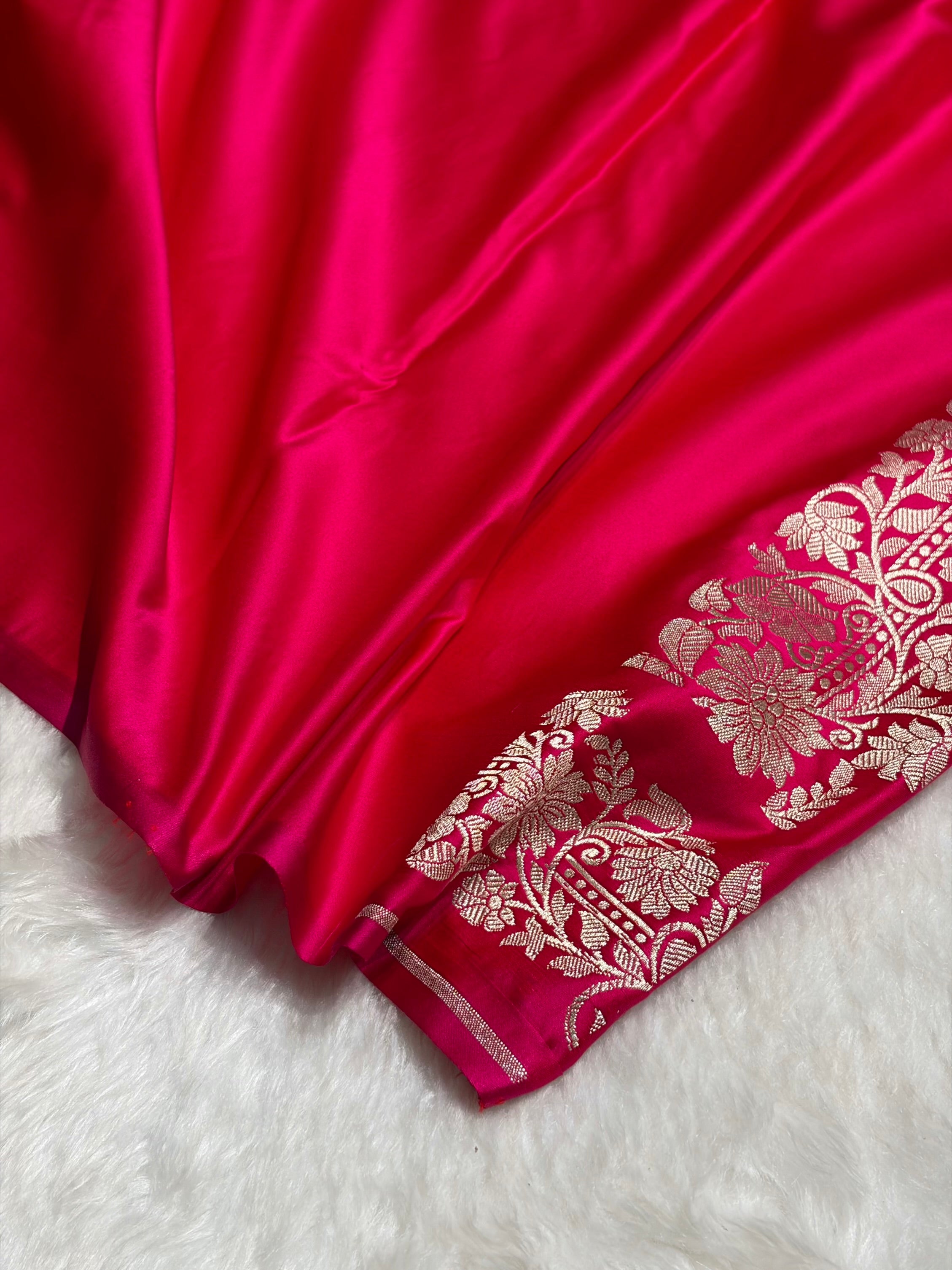 Rani Cross Shades Floral Boota Mashru Silk Saree MSM-67