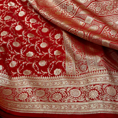 Light Wight Red Satin Silk inJaal