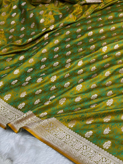 Liril Mahendi Shades Tanchoi Motif Mashru Silk Saree MST-10
