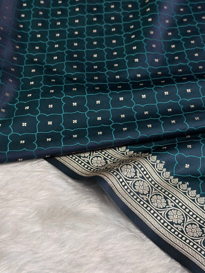 Rama Shades Tanchoi Motif Mashru Silk Saree MST-13