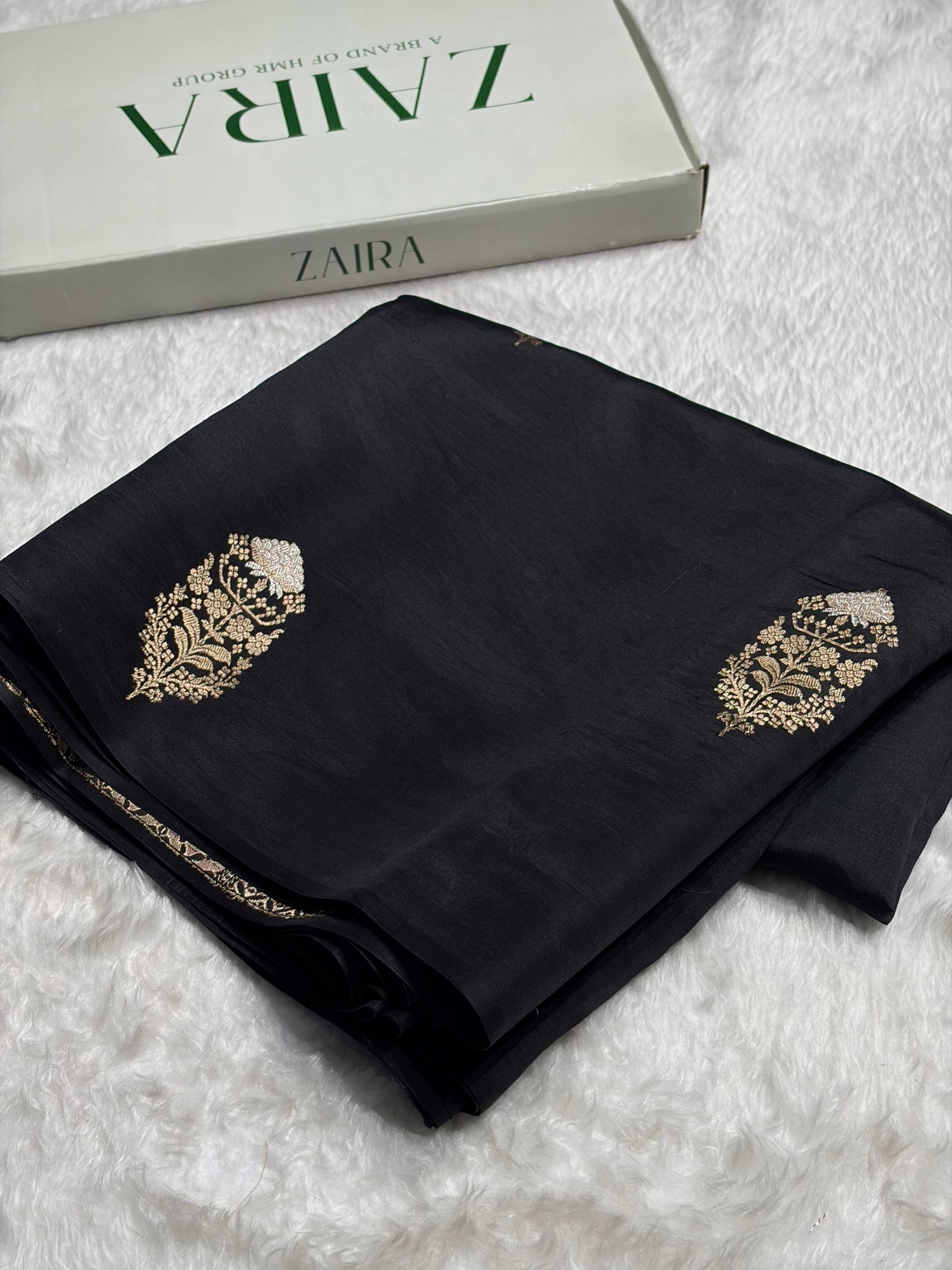 Black Shades Handwoven Pure Raw Mango Silk RM-51