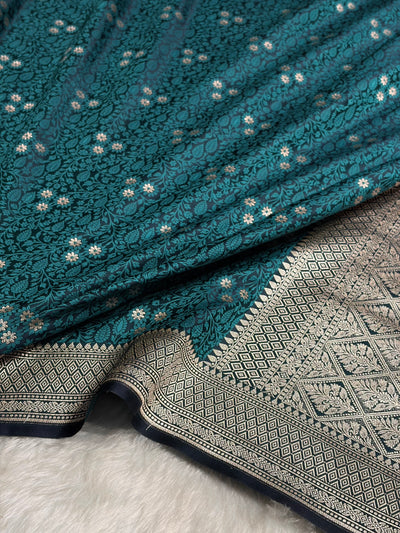 Rama Shades Tanchoi Motif Mashru Silk Saree MST-12