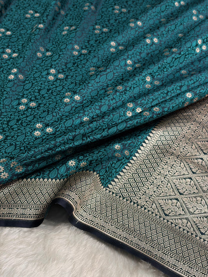 Rama Shades Tanchoi Motif Mashru Silk Saree MST-12