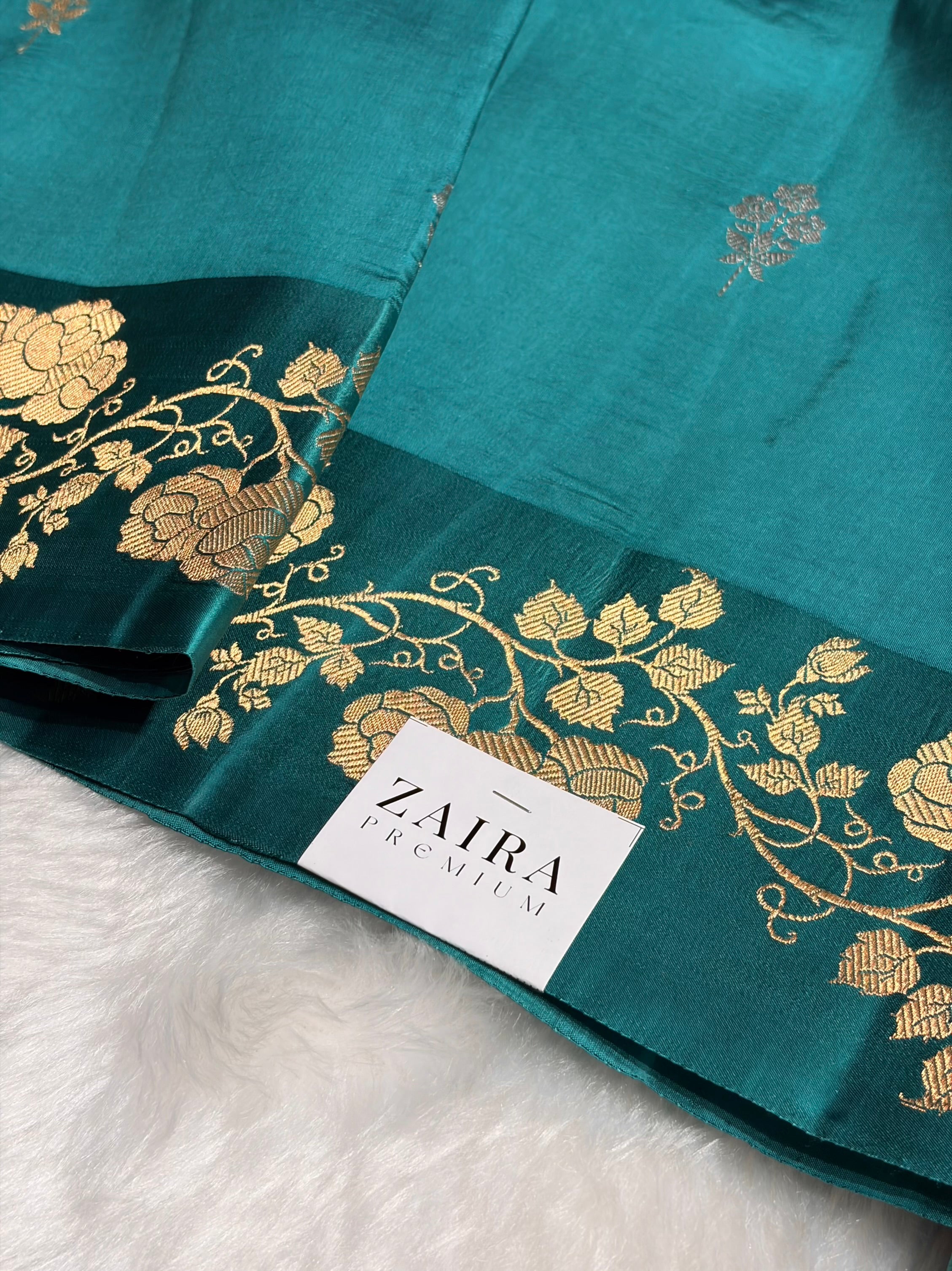 Rama Shades Meena Boota Handwoven Raw Mango Silk RM-26