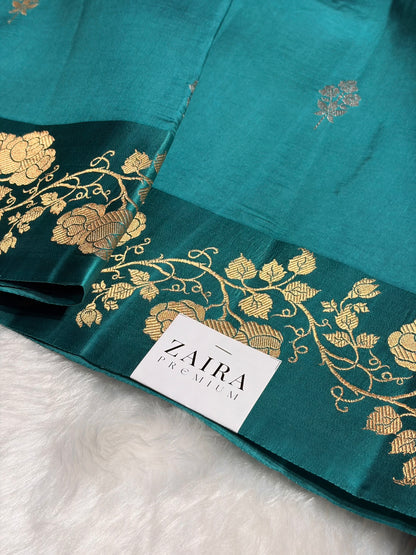 Rama Shades Meena Boota Handwoven Raw Mango Silk RM-26