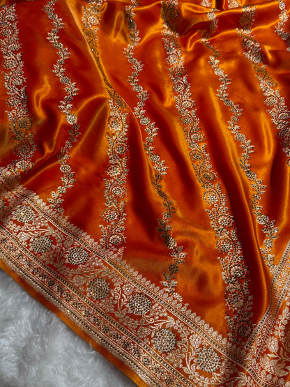 Bridal Gold Cross with Swarovski Stone Work BSS10