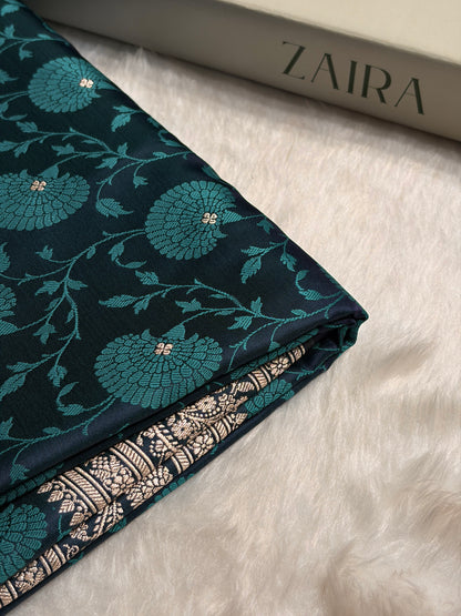 Rama Shades Tanchoi Motif Mashru Silk Saree MST-11