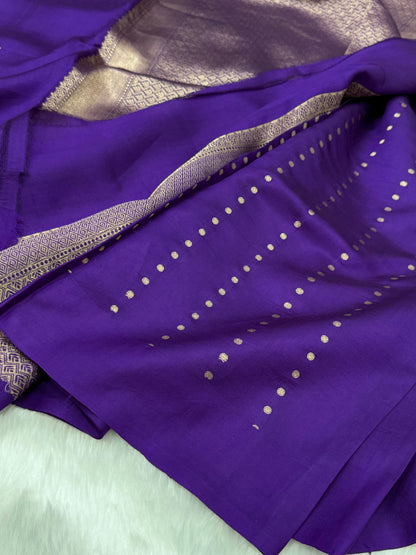 Purple Shades Meena Boota Handwoven Raw Mango Silk RM-43