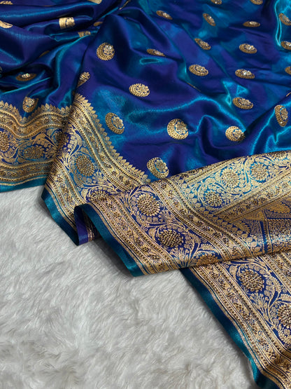 Chand Tara Peacock Boota With Traditional Banarasi Swarovski Work BSS04 (R)