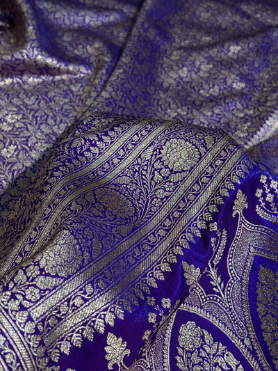 Purple Shades Brocket Satin Silk Saree Banarasi Saree Shades SS30