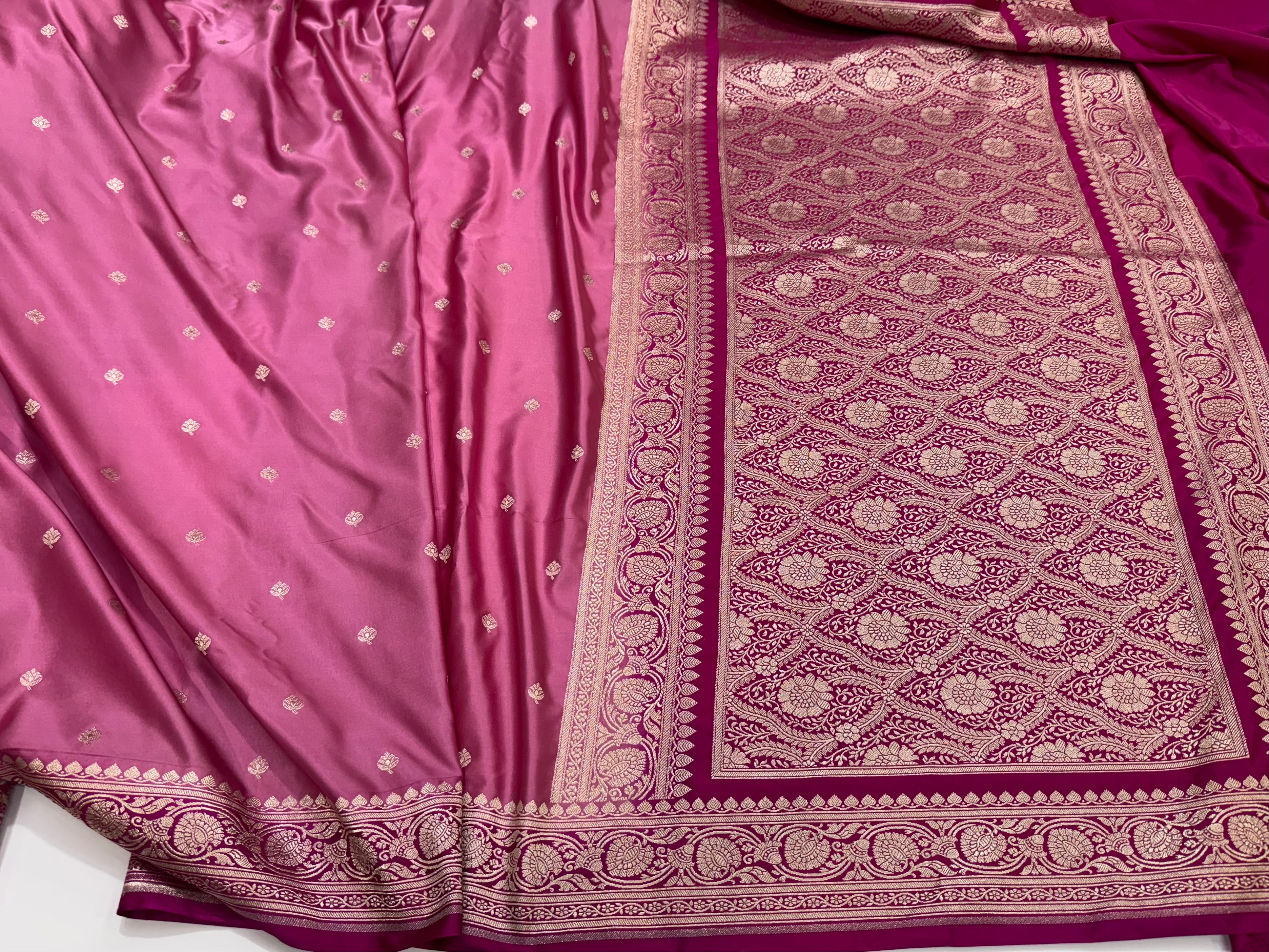 Baby Pink Saree Wedding