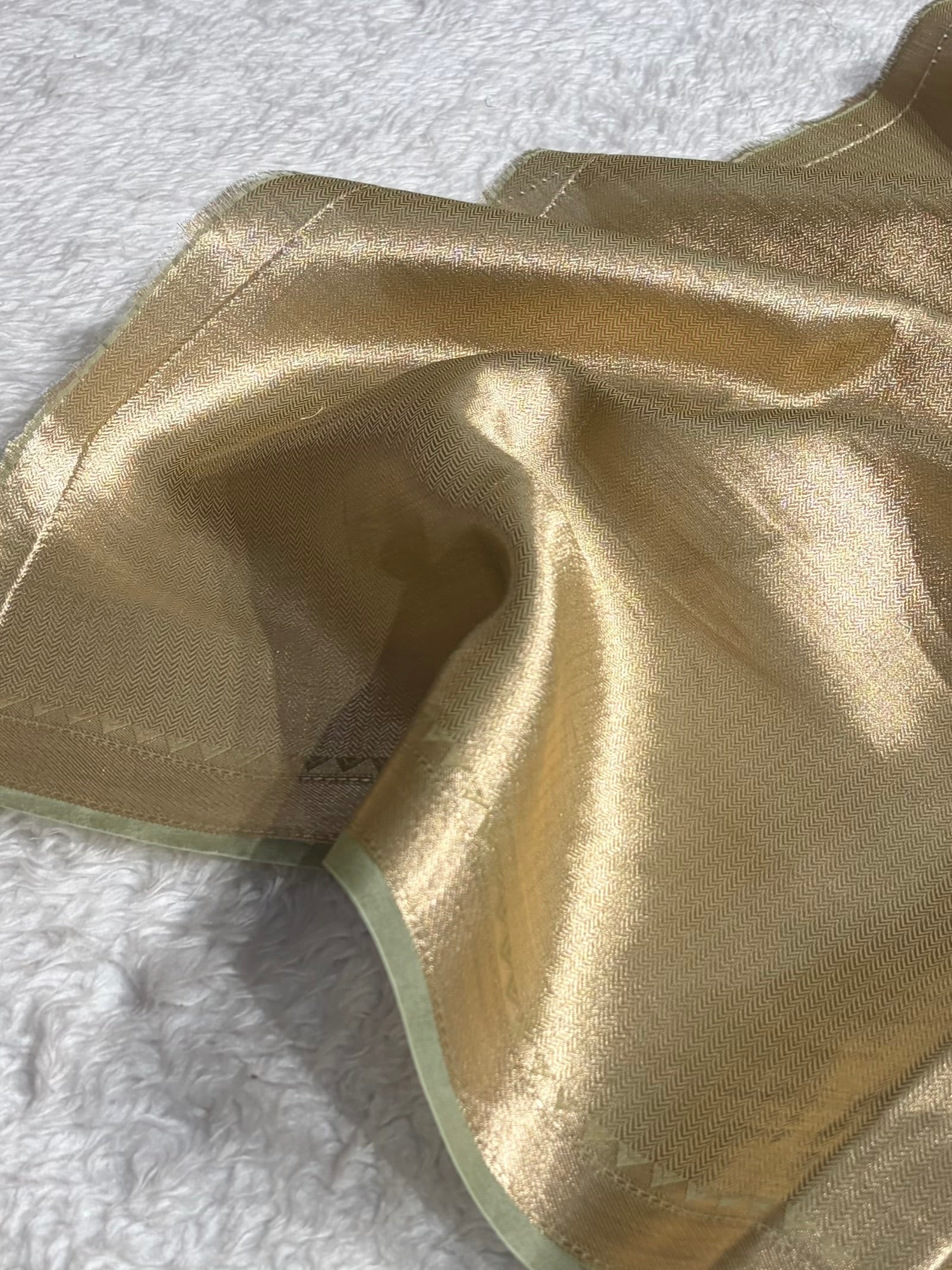 Pure Organza Light Green Banarasi Silk Saree PO-01