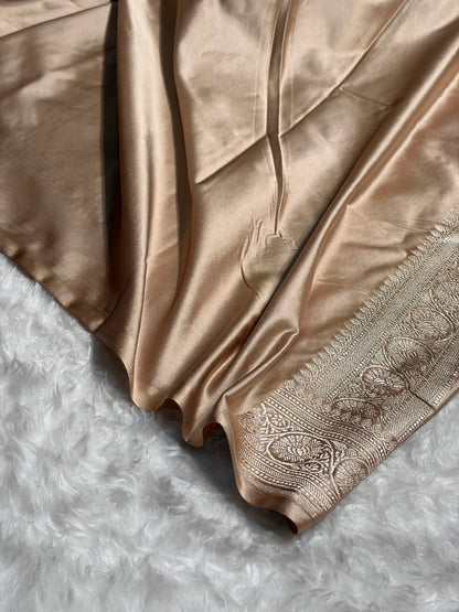 Tusser Minakari Banarasi Cross Mashru Silk Saree MS01