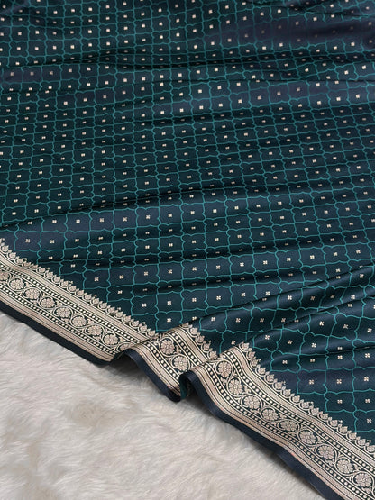 Rama Shades Tanchoi Motif Mashru Silk Saree MST-13