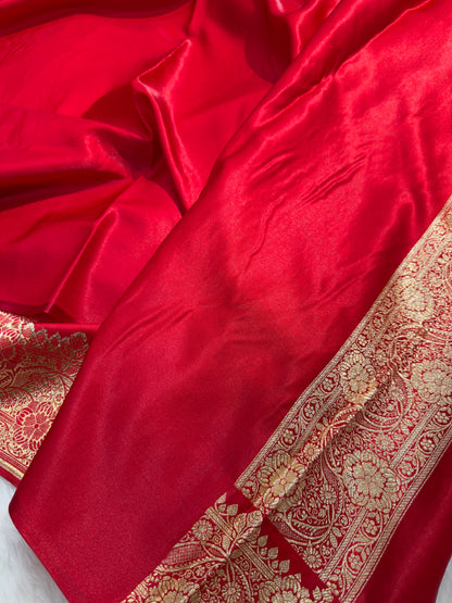 Ultra Light Weight Satin Silk Cross in RED Shades