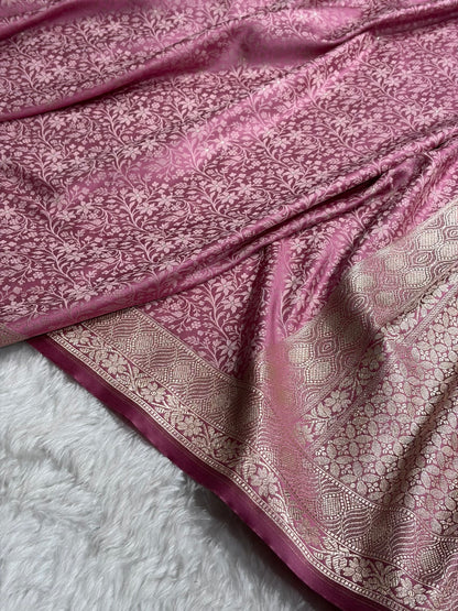 Mauve Shades Tanchoi Motif Mashru Silk Saree MST-15