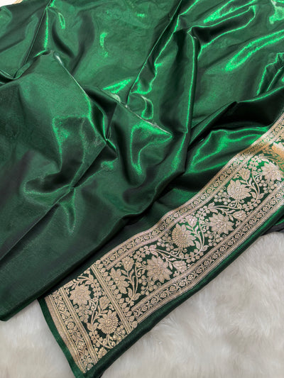 Ultra Light Weight Satin Silk BottleGreen Cross SS10
